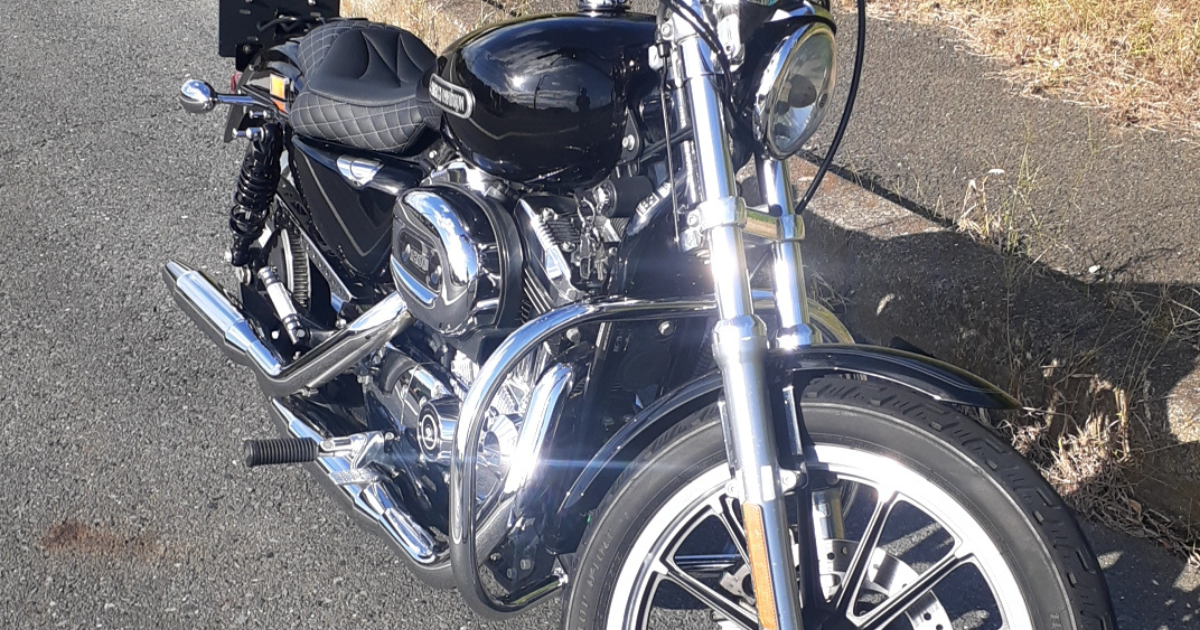 ハーレーXL1200L フロントビュー 重さ 実体験